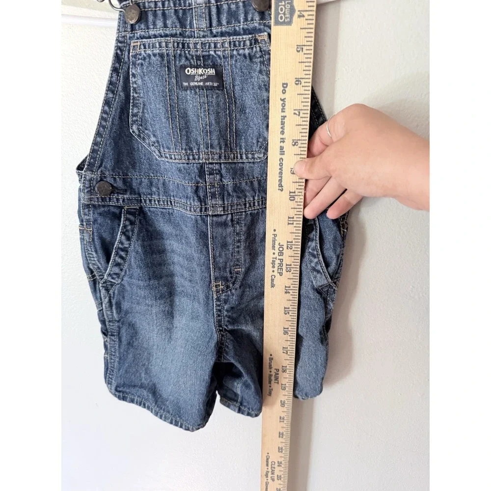 Baby OshKosh B'gosh‎ Blue Denim Overalls 18-24 Months with Red Stripes